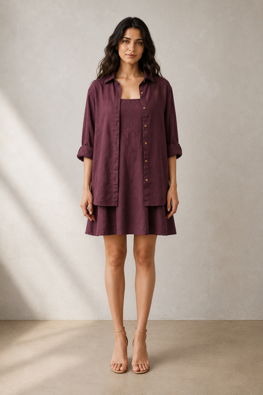 Wood Shirt Dress
