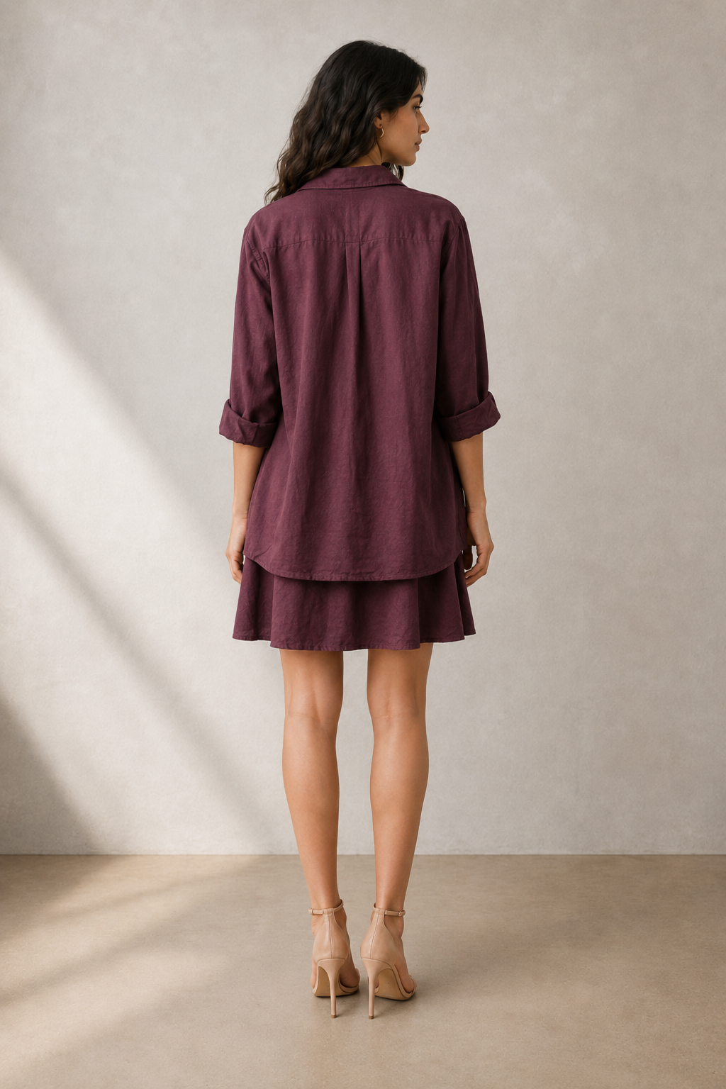 Wood Shirt Dress