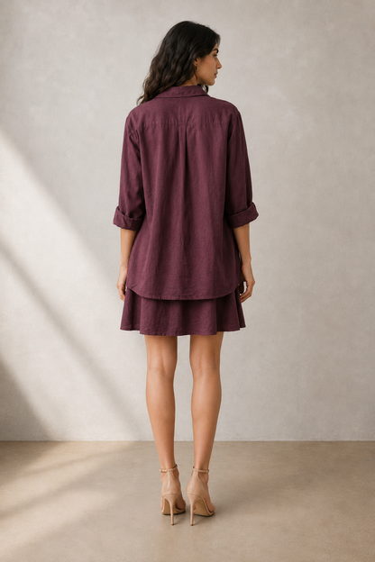 Wood Shirt Dress
