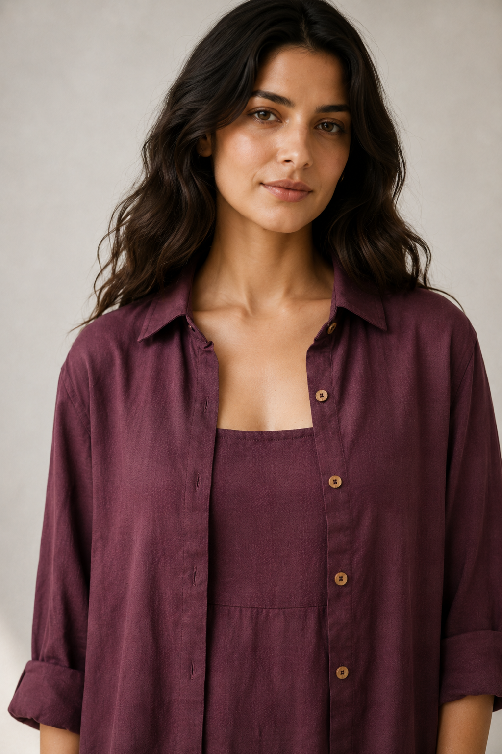 Wood Shirt Dress