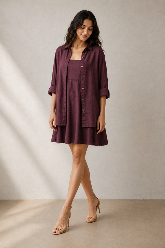 Wood Shirt Dress