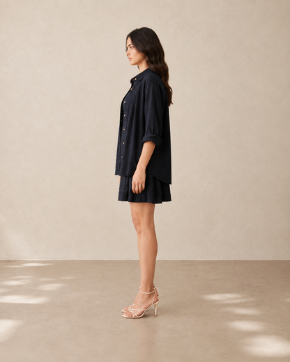 Dark Shirt Dress