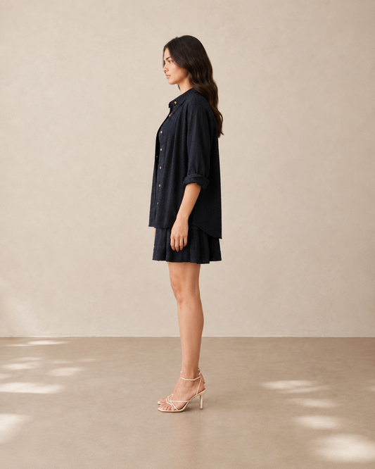 Dark Shirt Dress