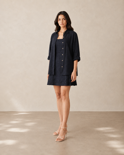 Dark Shirt Dress