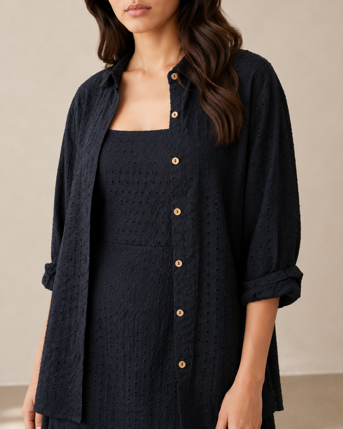 Dark Shirt Dress