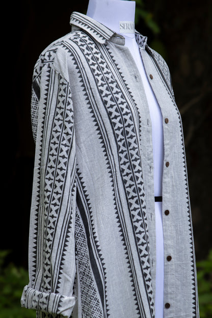 Zebra Shirt Dress