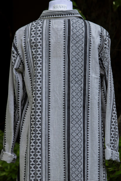 Zebra Shirt Dress