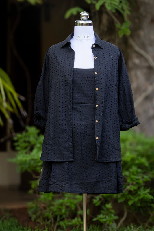 Dark Shirt Dress