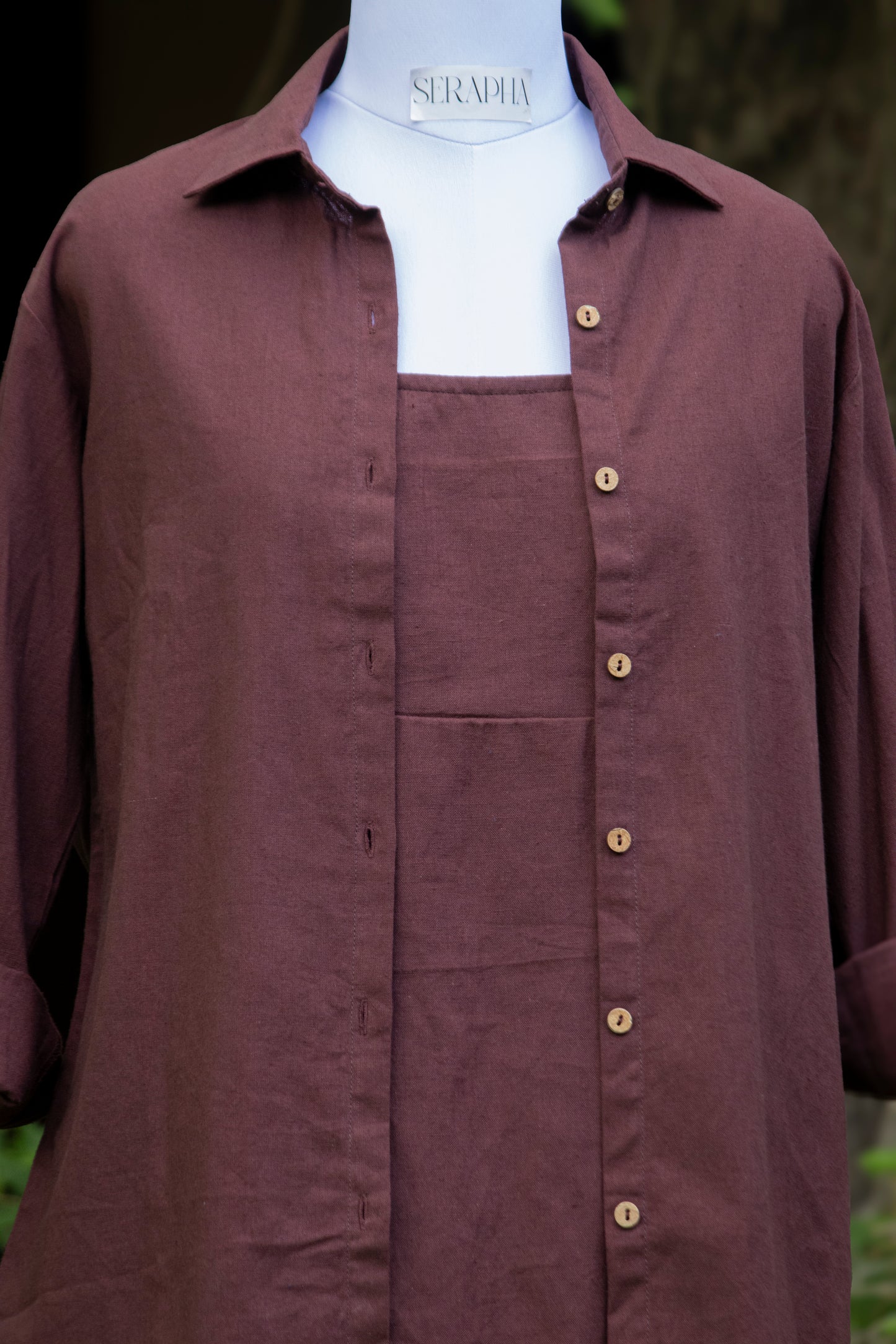 Wood Shirt Dress