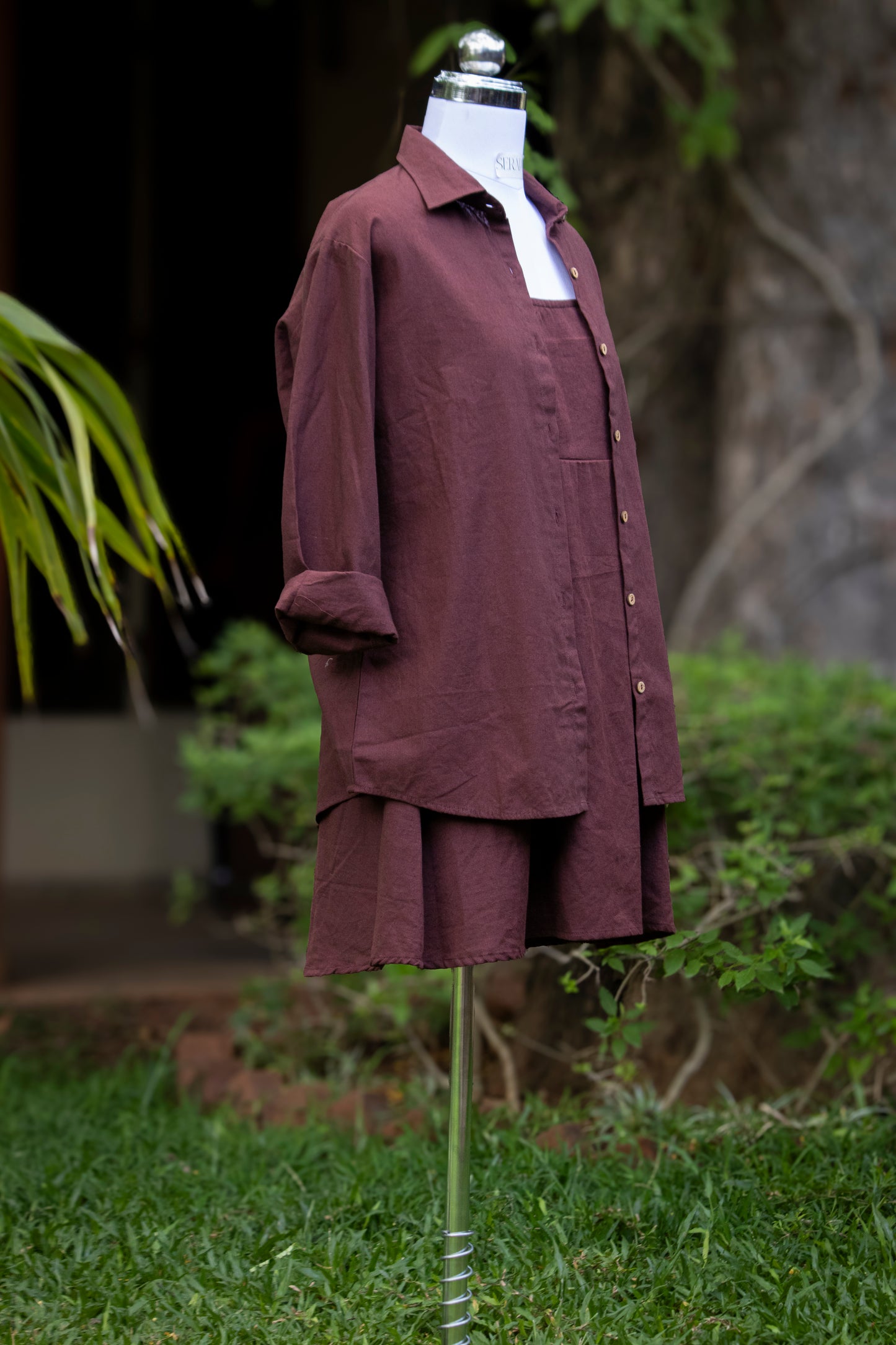 Wood Shirt Dress
