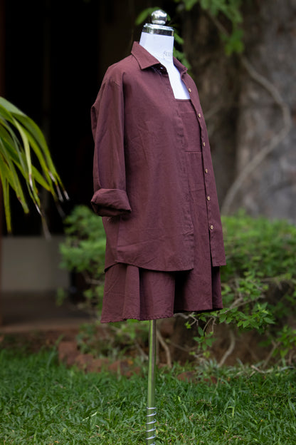 Wood Shirt Dress