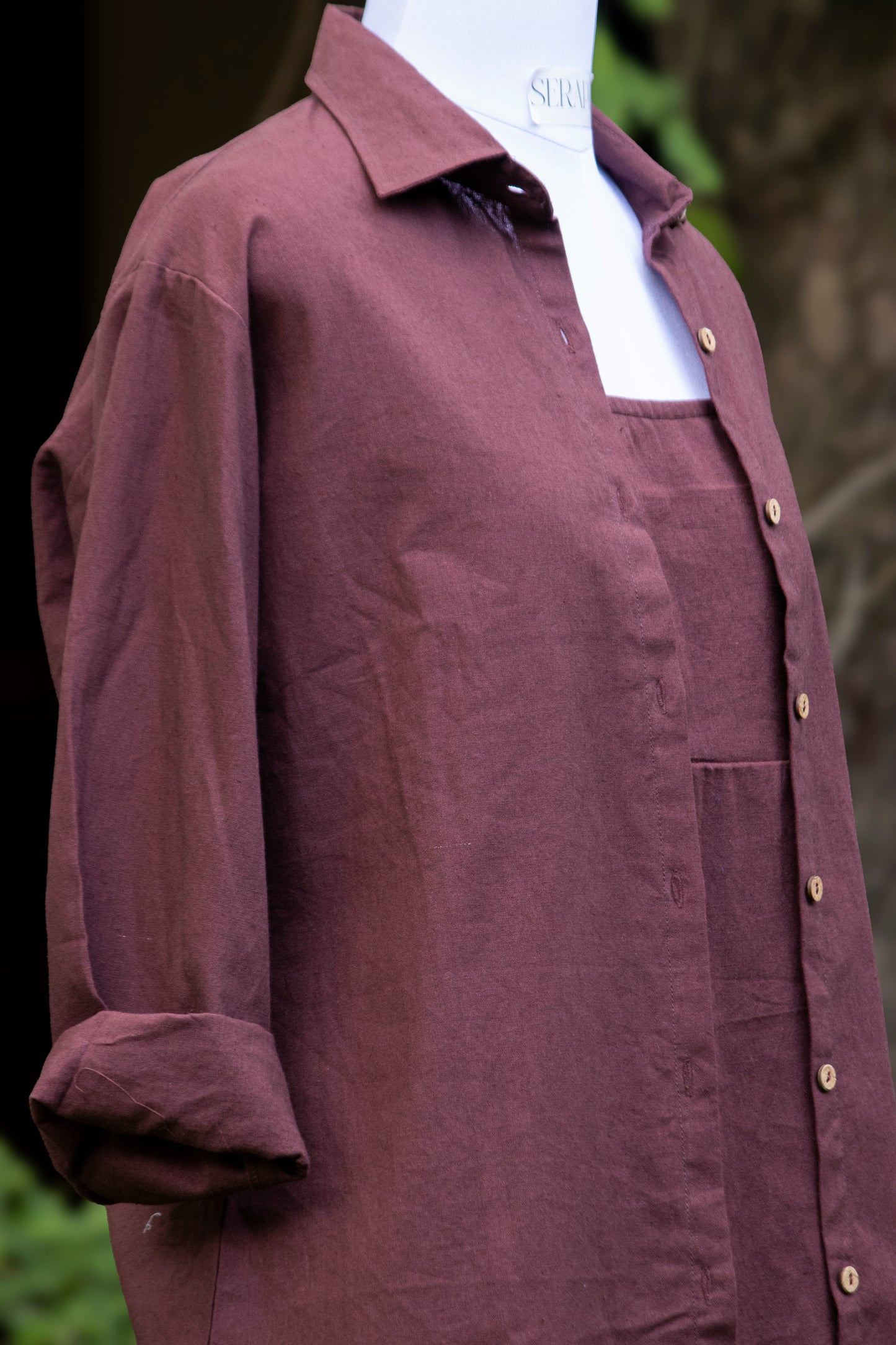 Wood Shirt Dress